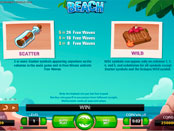 Символы scatter и wild игрового автомата Beach NetEnt
