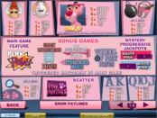 Игральный онлайн аппарат Розовая Пантера